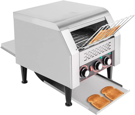 Miumaeov 300PCS/H Electric Restaurant Commercial Conveyor Toaster Tray Toasting Machine