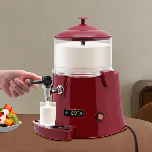 Miumaeov 5L Hot Chocolate Machine Stainless Steel Hot Chocolate Maker for Chocolate Milk Soy Milk Tea 400W 110V 15.7 * 12.6 * 18.5"