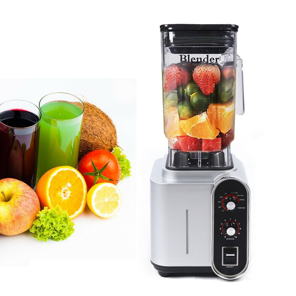 Miumaeov Commercial Electric Smoothie Maker Blender Heavy Duty Grade Mixer Fruit Juicer Machine Ice Crusher 2200W 110V