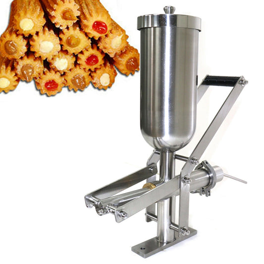 Miumaeov Manual Latin Fruit Machine Commercial Spanish Donuts Churros Filler 5L