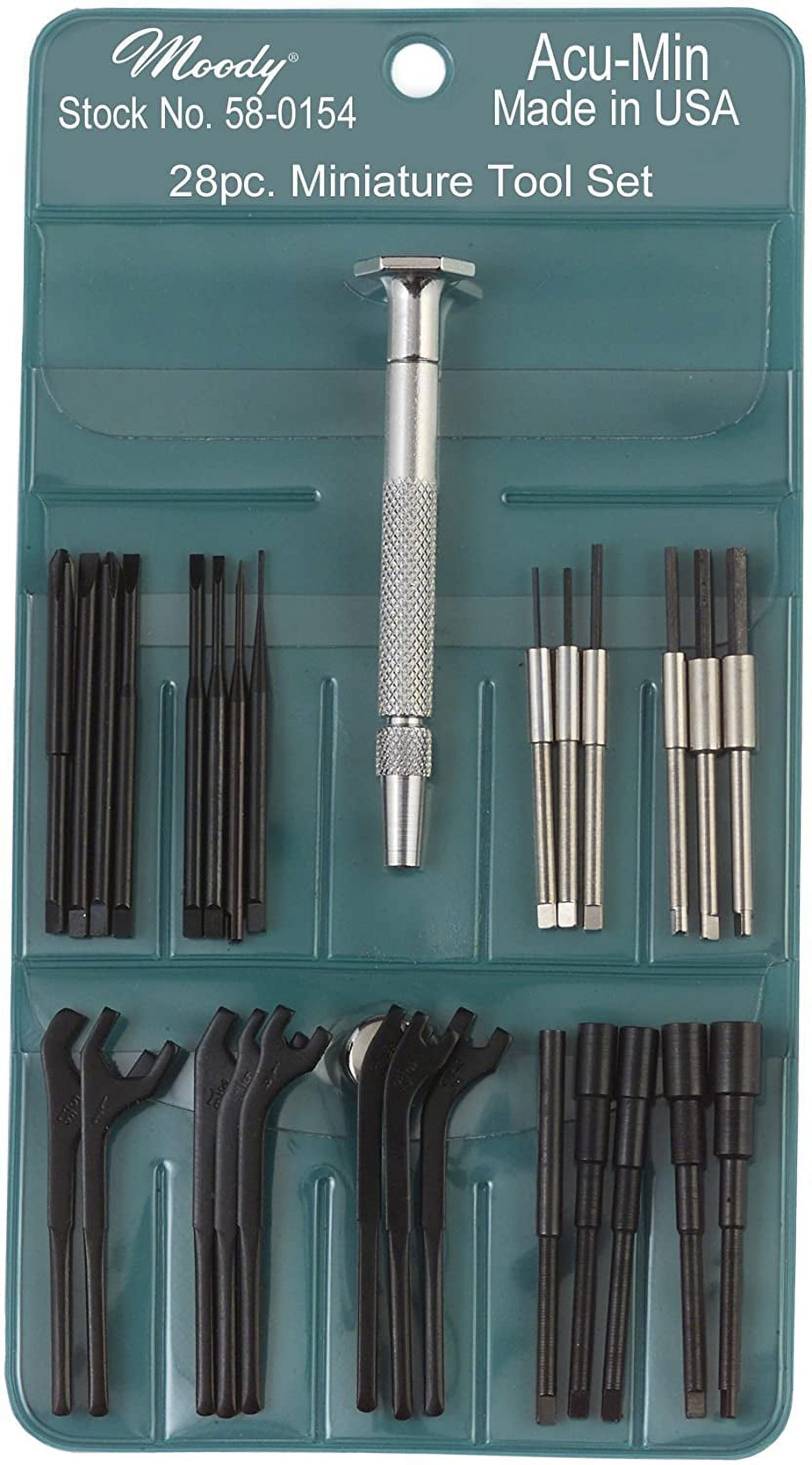 Moody Tools 58-0154 Stainless Steel Hex Screwdriver Set, 28-Piece
