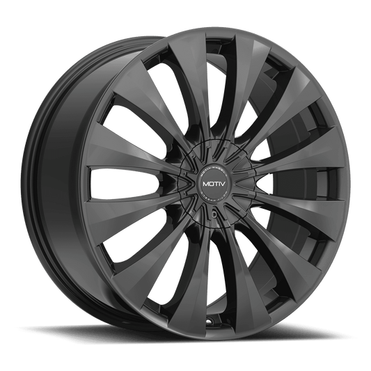 Motiv 436B 436B-6751838 16X7.5 5X100 / 5X4.50 (+38) MTV 436B (HB 73.1) Gloss Black Cast Aluminum