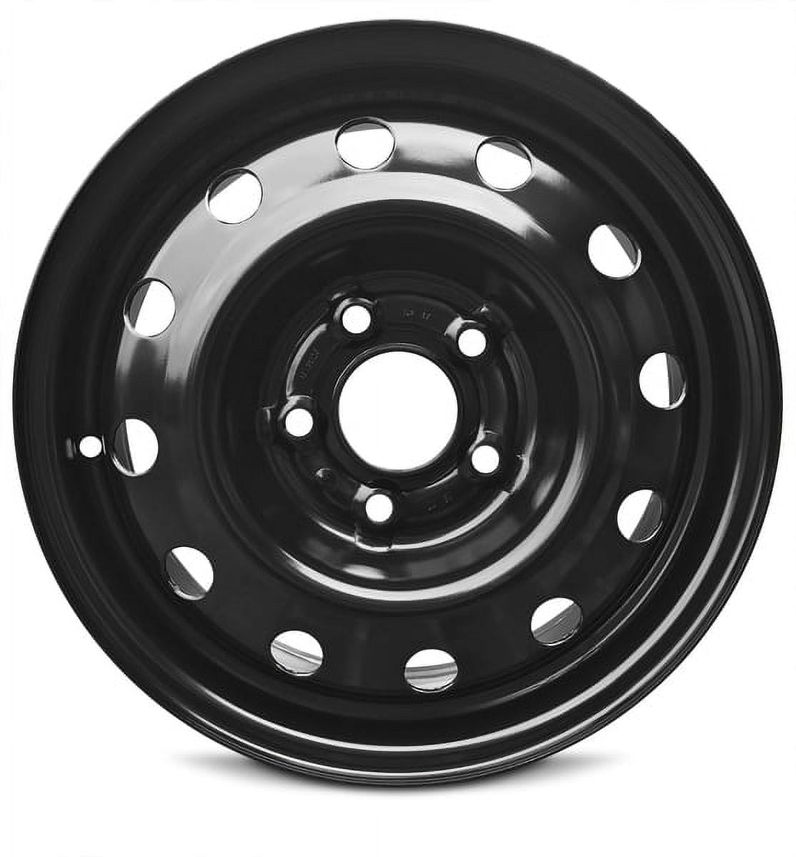 New 15x5.5 inch Wheel for Nissan NV200 (13-19) Black Painted Steel Rim