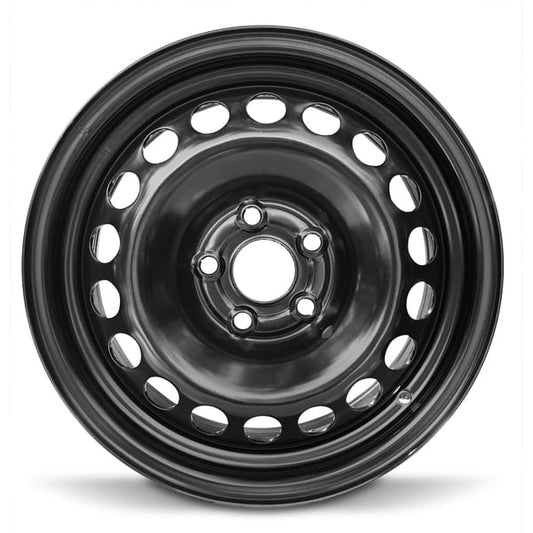 New 15x6 inch Wheel for Chevrolet Cruze (16-19) Black Painted Steel Rim