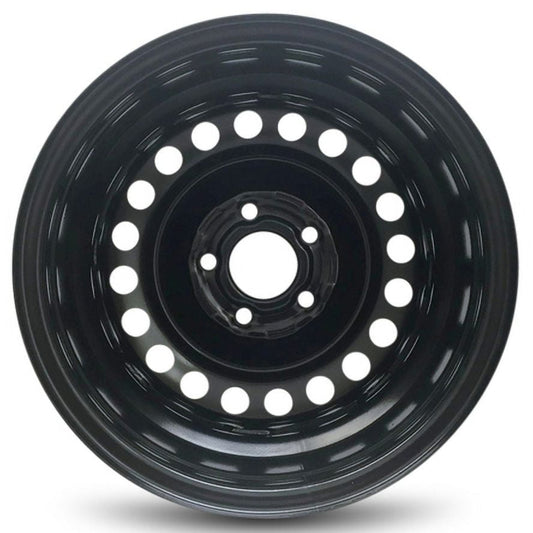 New 15x6 inch Wheel for Honda Civic (06-11) Black Painted Steel Rim