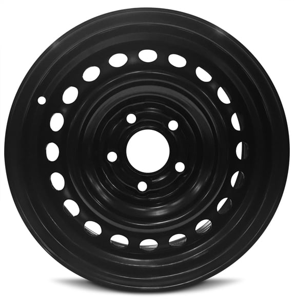 New 15x6 inch Wheel for Kia Soul (10-13) Black Painted Steel Rim