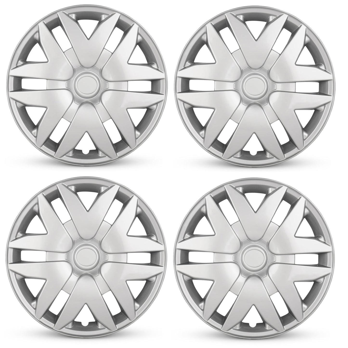 New 16 Inch Hubcaps For 2004-2010 Toyota Sienna - Set of 4 Silver - Wheel Covers