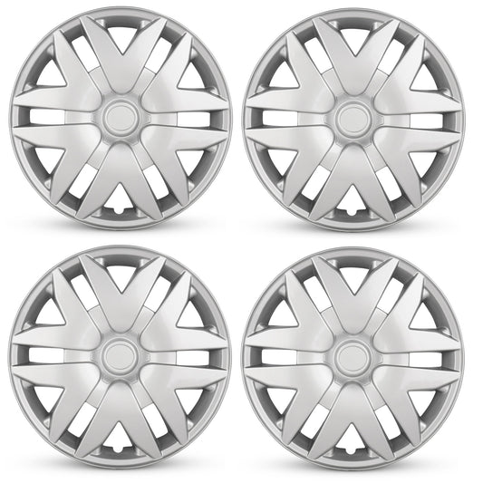 New 16 Inch Hubcaps For 2004-2010 Toyota Sienna - Set of 4 Silver - Wheel Covers