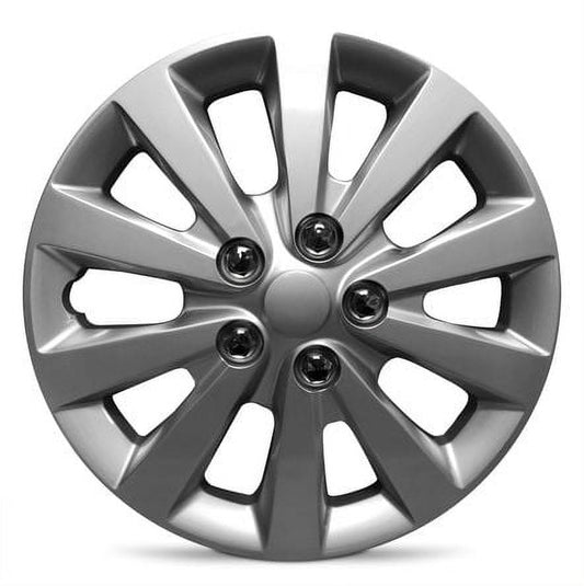 New 16 Inch Hubcaps For 2013-2019 Nissan Sentra - Set of 4 Silver - Wheel Covers