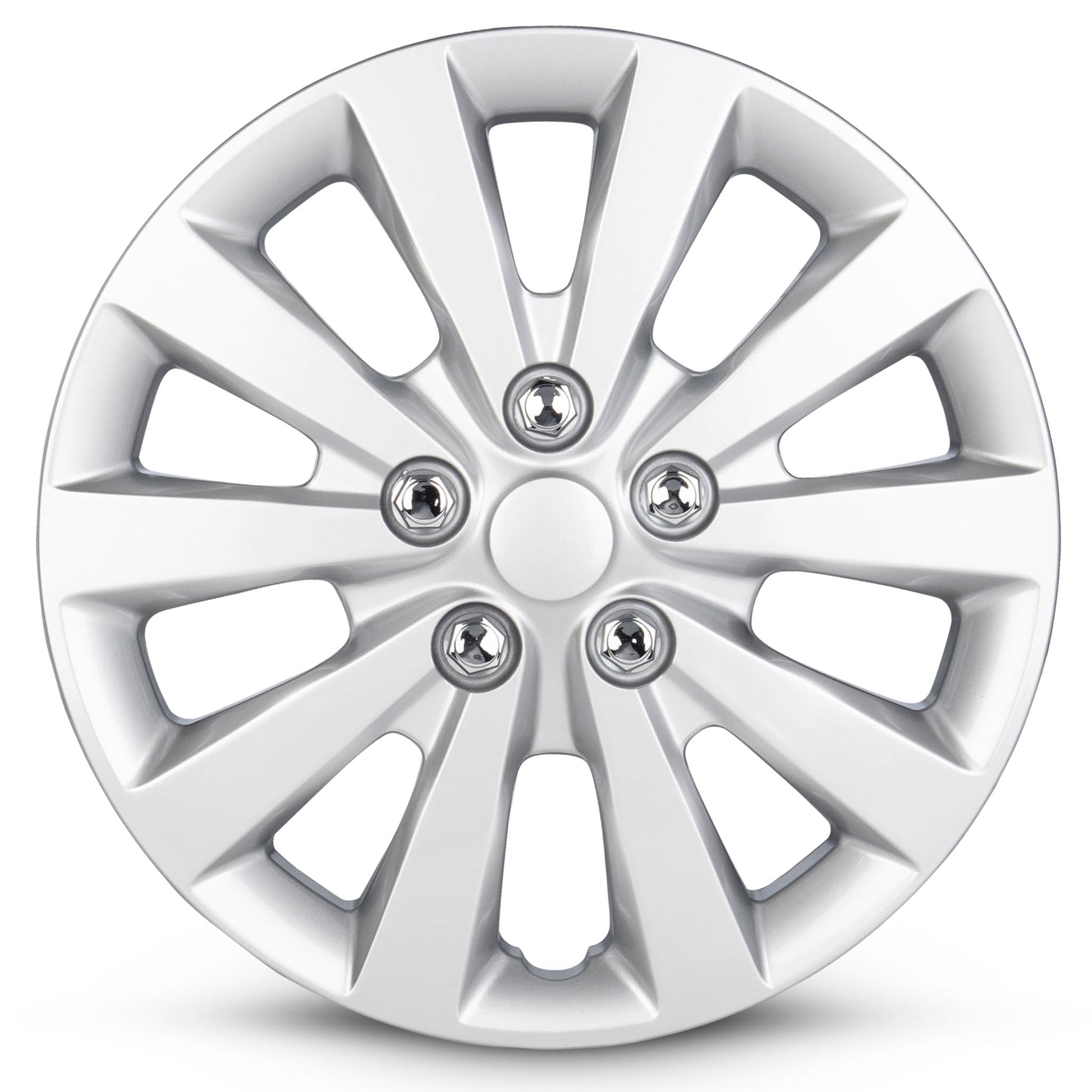 New 16 Inch Hubcaps For 2013-2023 Nissan Leaf - Set of 4 Silver - Wheel Covers