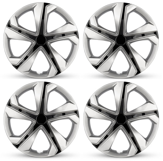 New 16 Inch Hubcaps For 2016-2018 Honda Civic - Set of 4 Silver - Wheel Covers