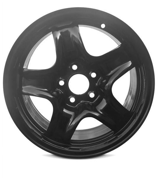 New 16x6.5 inch Wheel for Chevrolet Cobalt 2007-2008 Black Painted Steel Rim