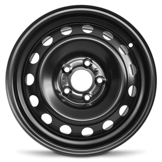 New 16x6.5 inch Wheel for Kia Optima (11-13) Black Painted Steel Rim