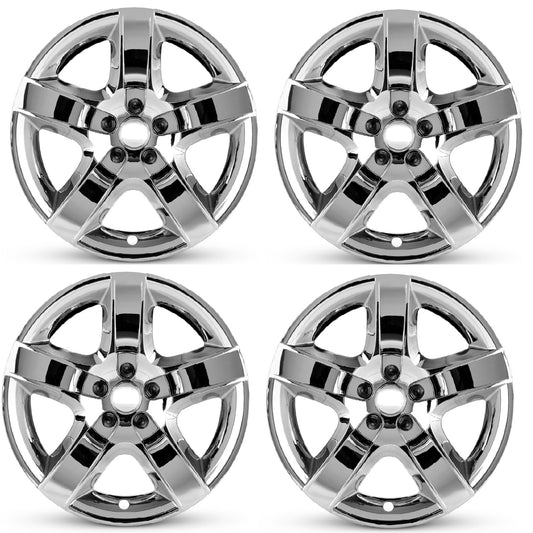 New 17 Inch Hubcaps For 2008-2012 Chevrolet Malibu - Set of 4 Chrome - Wheel Covers