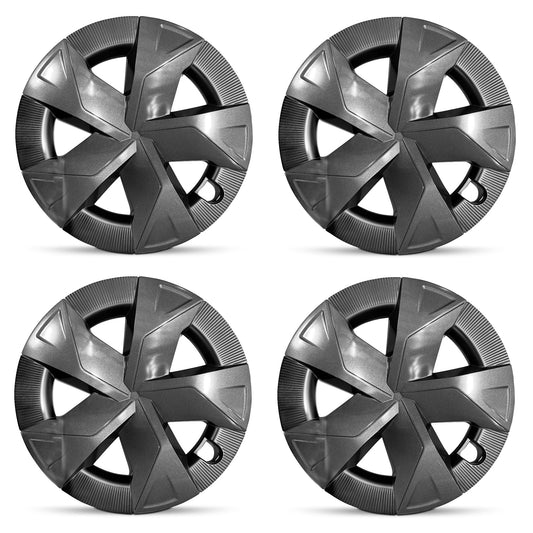 New 17 Inch Hubcaps For 2023-2024 Toyota Prius - Set of 4 Charcoal - Wheel Covers