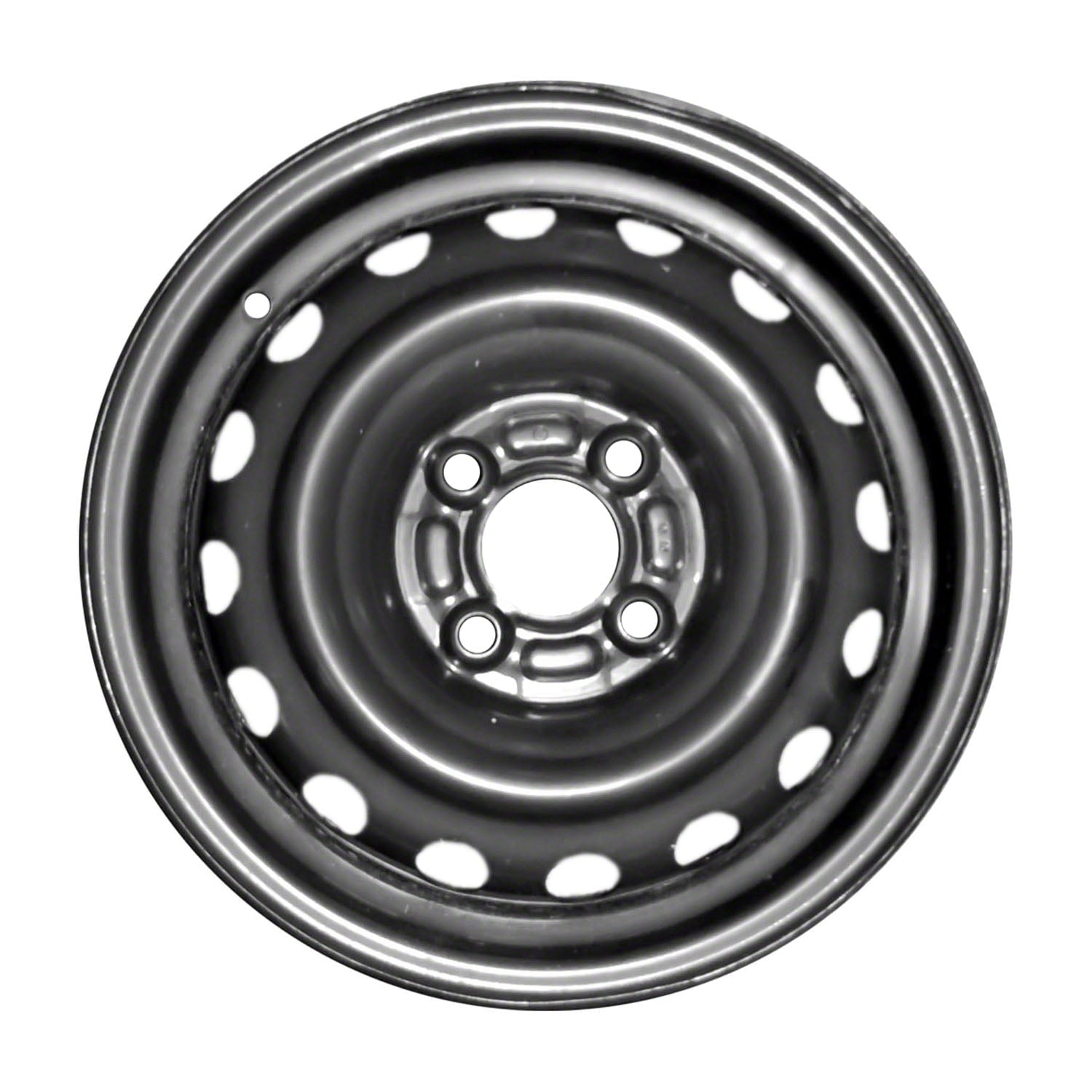 New Aftermarket  Painted Black Steel Wheel 14 x 5.5 16 Hole Style fits 1995-1998 Nissan 200SX