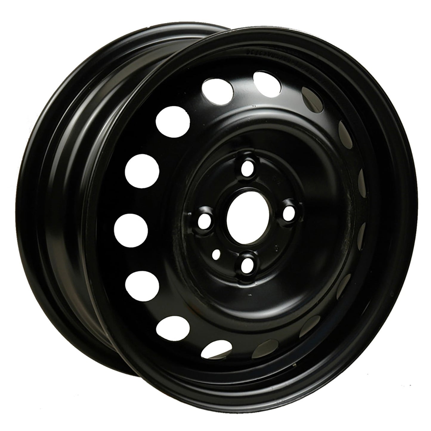New Aftermarket  Painted Black Steel Wheel 14 x 5.5 529101G100 15 Hole Style fits 2006-2017 Hyundai Accent