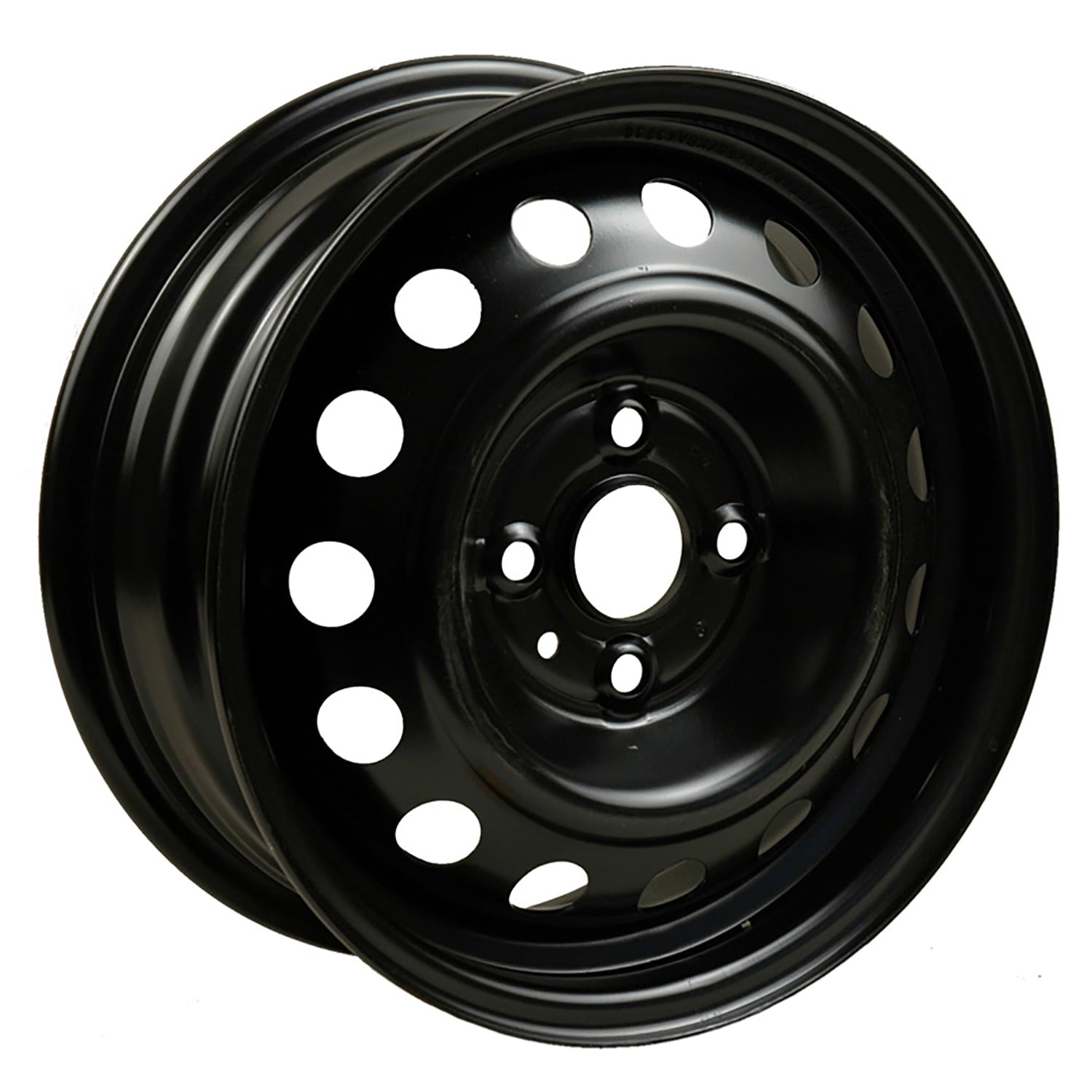 New Aftermarket  Painted Black Steel Wheel 14 x 5.5 529101G100 15 Hole Style fits 2006-2017 Hyundai Accent