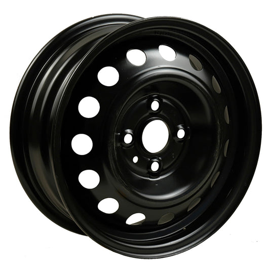 New Aftermarket  Painted Black Steel Wheel 14 x 5.5 529101G100 15 Hole Style fits 2006-2017 Hyundai Accent