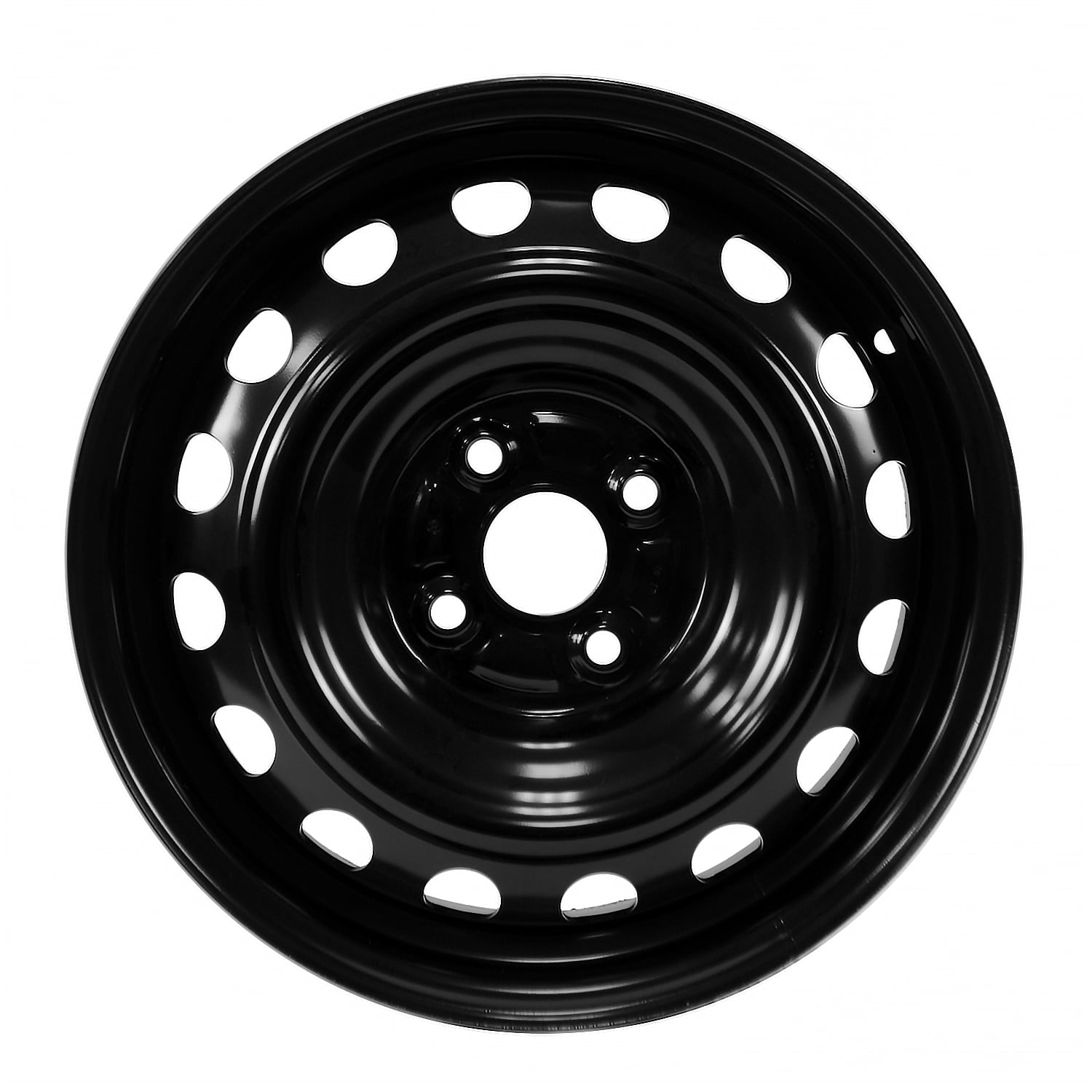 New Aftermarket  Painted Black Steel Wheel 15 x 5 16 Hole Style fits 2012-2019 Toyota Prius C