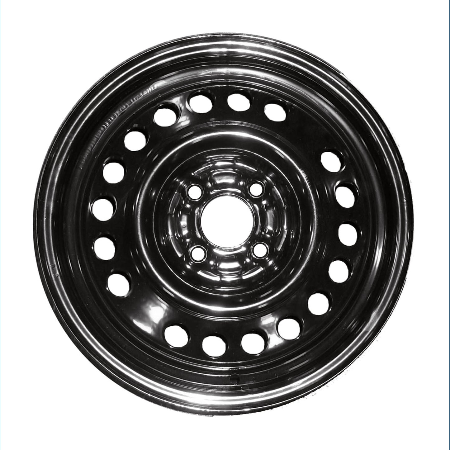 New Aftermarket  Painted Black Steel Wheel 15 x 5.5 20 Hole Style fits 2013 Nissan Versa 1.6 S Plus Sedan 4-Door