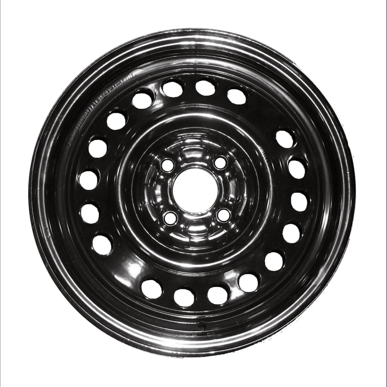 New Aftermarket  Painted Black Steel Wheel 15 x 5.5 20 Hole Style fits 2013 Nissan Versa 1.6 S Plus Sedan 4-Door
