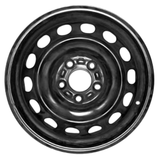 New Aftermarket  Painted Black Steel Wheel 16 x 6.5 9965866560 14 Hole Style fits 2010-2013 Mazda 3