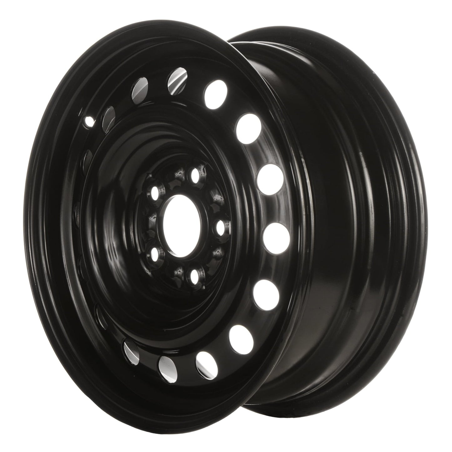 New Aftermarket  Painted Black Steel Wheel 16 x 6.5 MN101093 16 Hole Style fits 2004-2009 Mitsubishi Galant