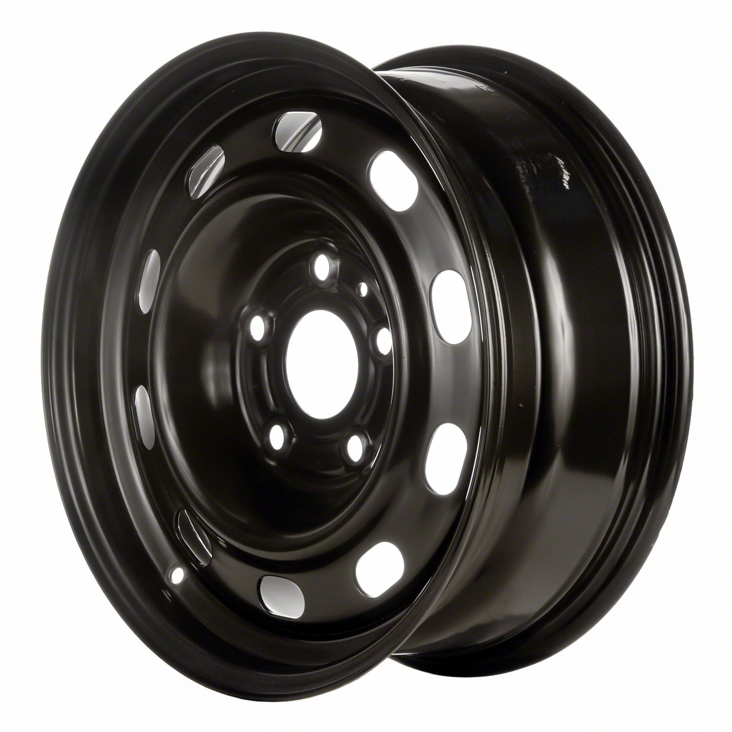 New Aftermarket  Painted Black Steel Wheel 17 x 7 10 Slot Style fits 2002-2010 Dodge Ram 1500