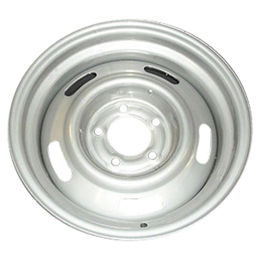 New Aftermarket  Painted Silver Steel Wheel 15 x 7 5 Slot Style fits 1969-1977 Chevrolet Camaro