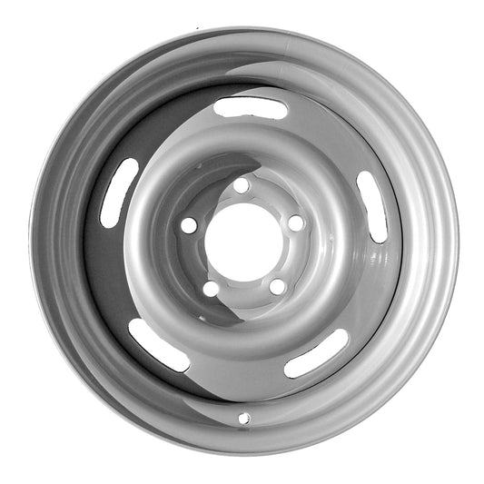 New Aftermarket  Painted Silver Steel Wheel 15 x 8 GH56 5 Slot Style fits 1969-1982 Chevrolet Corvette