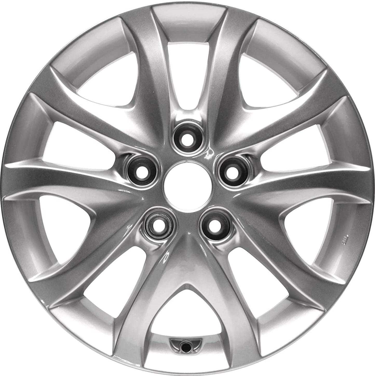 New Aluminum Alloy Wheel Rim 16 Inch Fits 2009-2012 Hyundai Elantra 16X6 5 on 115.0 - 4.5 Inches 10 Spoke