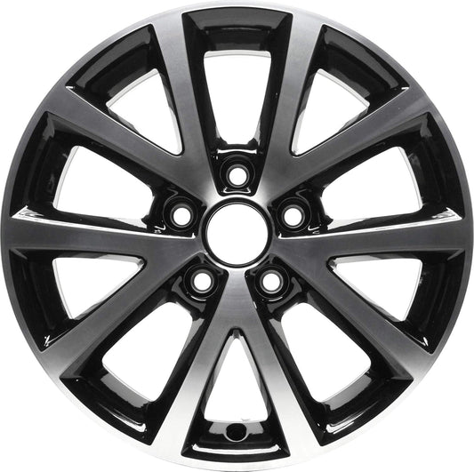 New Aluminum Wheel Rim 16 inch Fits 2010-2016 Volkswagen Jetta 5 Lug 5x112mm 10 Spokes