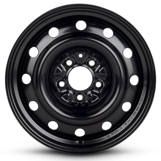 New OEM Replacement Wheel 16x6.5 in for 1996-2000 Dodge Caravan Painted Black 16 inch Steel Rim
