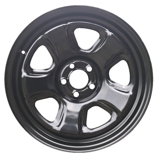 New OEM Replacement Wheel 18x7.5 in for 2006-2023 Dodge Charger Painted Black 18 inch Steel Rim