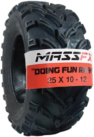 NewMS single ATV/UTV Tire 25 x10-12 Rear, 25x10x12 25x10/12