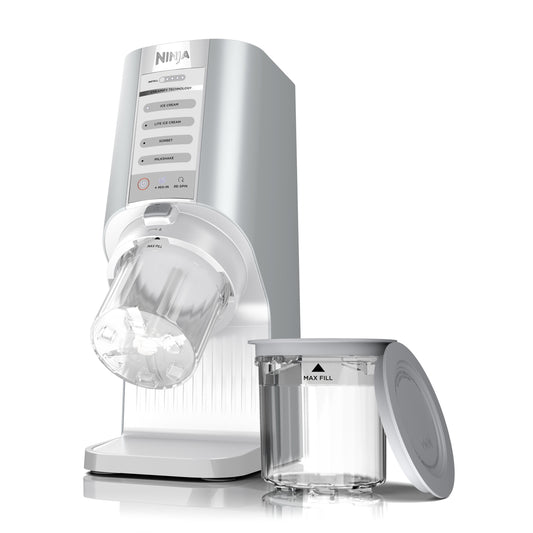 Ninja® CREAMi Breeze Ice Cream Maker and Frozen Treat Maker with 5 One-Touch Programs, White, NC100