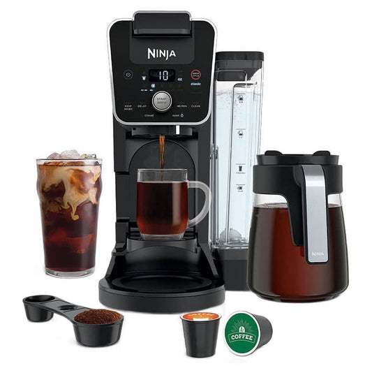Ninja Dual Brew 12-Cup Drip Coffee Maker Single-Serve Compatible with K-Cups - Black