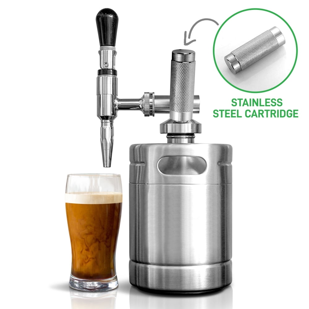 NutriChef Nitro Cold Brew Coffee Maker - Home Brew Coffee Keg, Nitrogen Coffee Machine Dispenser