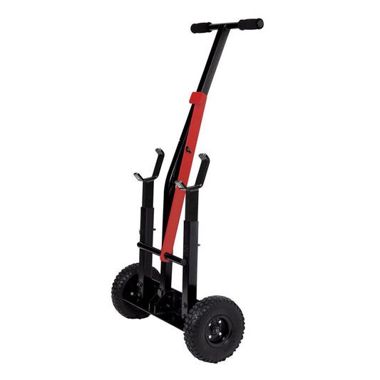 Ohio Steel Zero Turn Lawn Mower Tractor Lift for Maintenance, Black/Red