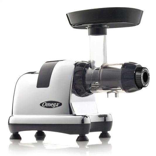 Omega All in One Nutrition System Cold Press Juicer, in Chrome (J8006HDC)