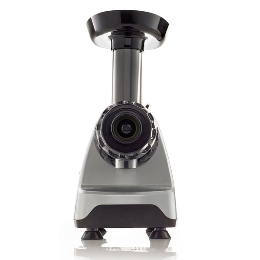 Omega Ultimate Juicer and Nutrition System, Low-Speed Horizontal Juicer, in Silver (J8006HDS)