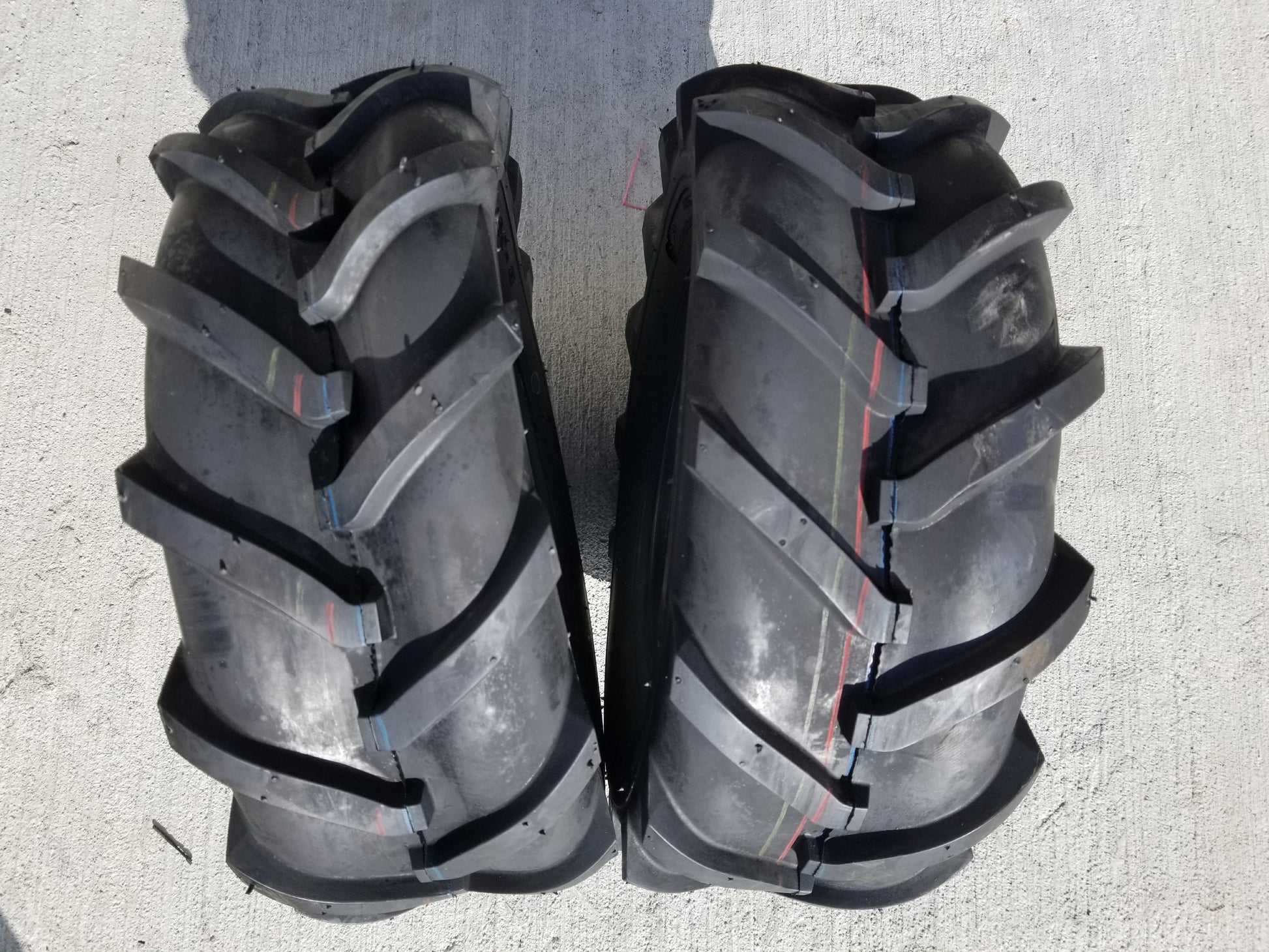PAIR 16x6.50-8 6P Deestone D407 Lug AG 6 Ply 16x6.5-8