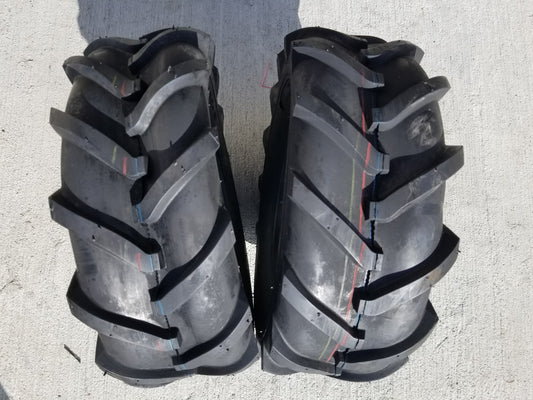 PAIR 16x6.50-8 6P Deestone D407 Lug AG 6 Ply 16x6.5-8