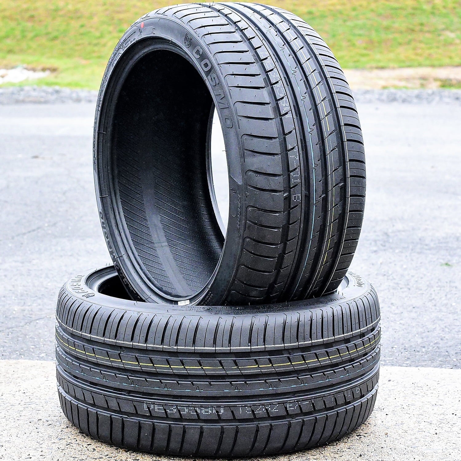 Pair of 2 (TWO) Cosmo MuchoMacho 215/40R18 ZR 89Y XL High Performance All Season Tires Fits: 2012 Honda Civic Si HFP, 2013 Hyundai Veloster Turbo
