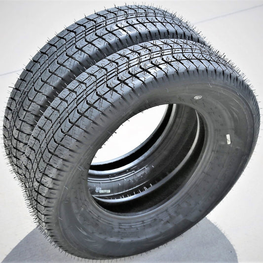 Pair of 2 (TWO) Transeagle TE118 ST 205/75D14 Load C 6 Ply Trailer Tires