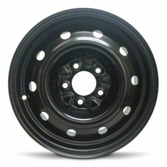 Part Synergy Replacement for 15 Inch Wheel for 2001-2007 Dodge Caravan 5 Lug Black Steel Rim