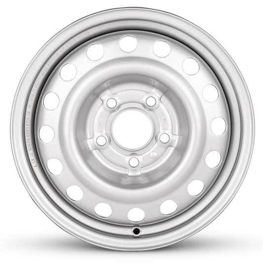 Part Synergy Replacement for 15 Inch Wheel for 2015-2023 Chevrolet City Express 5 Lug Silver Steel Rim