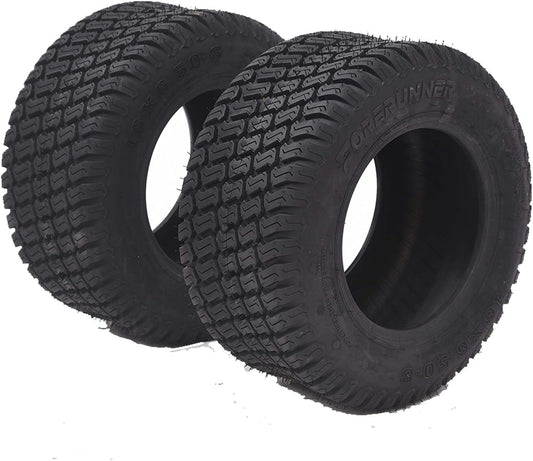 Pinypikaka 16x7.50-8 Golf Cart Tires, 4-Ply Rated, Non-Directional, Tubeless Tire, Street Style Tread for Traction Smooth Ride and Low Rolling Resistance Set of 2, Black