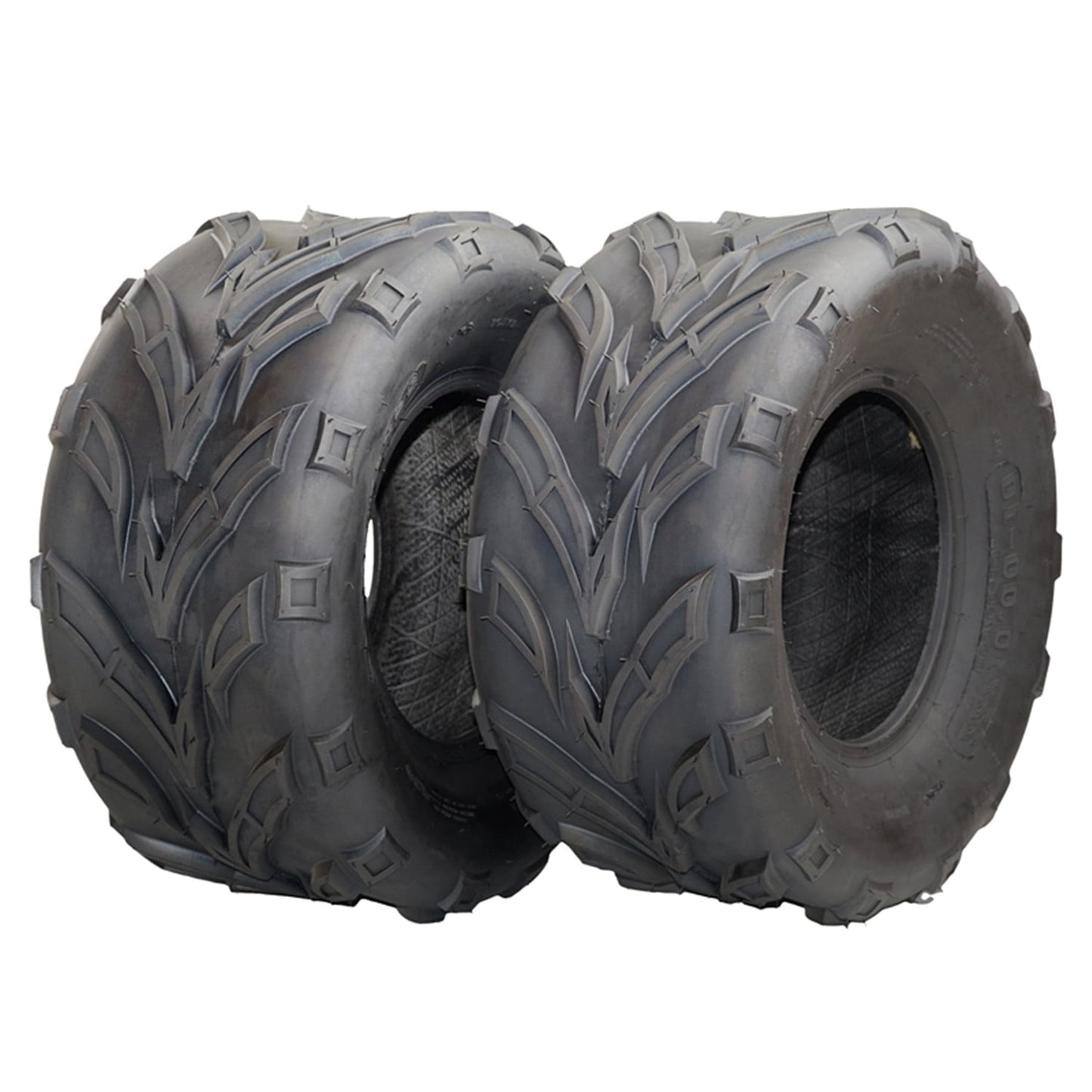 Pinypikaka 2 Pack 21X7.00-10 ATV Tires 4PR All Terrain TL QD116 Trail Sand Mud Off-Road Tires Tubeless, Black